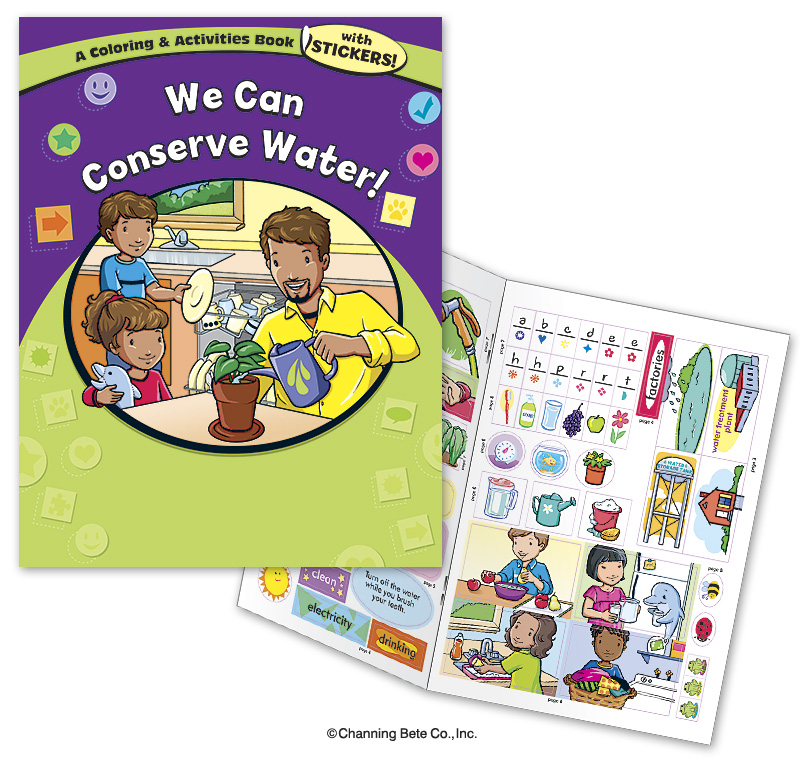 We Can Conserve Water! A Coloring & Activities Book With STICKERS!